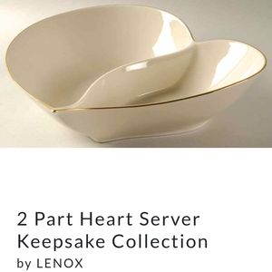LIKE NEW Lenox Heart Server Dish